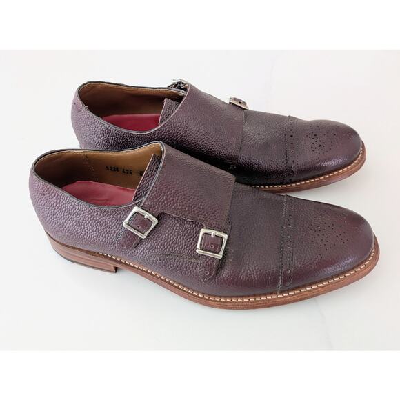 Men’s Grenson Double Monk Top Grain Leather Dress Shoes UK 8 US 9 Handmade - Picture 3 of 13
